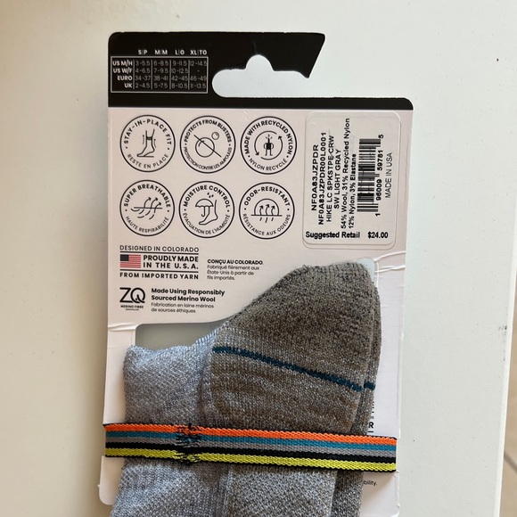 Smartwool Men's Hike Socks - Gray, Brown, and Black - Picture 3 of 8